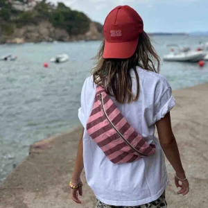 Banane Rayures Bordeaux Flamingo - Rose In April