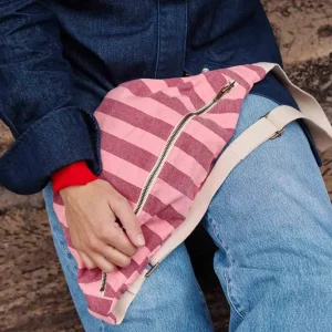 Banane Rayures Bordeaux Flamingo - Rose In April