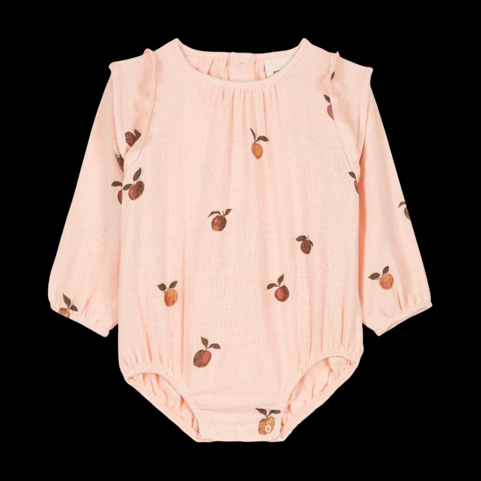 barboteuse_esme_rose_pomm_1.webp Barboteuse Esmée Rose Pommes - Studio Bohème