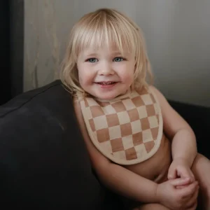 Bavoirs Vert et Damiers - Mushie