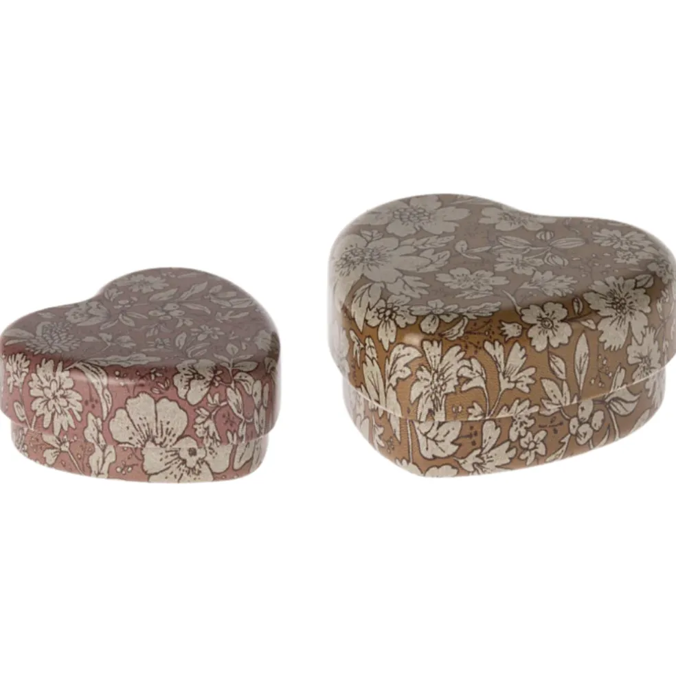 boites_coeur_en_metal_ocr_0.webp Boites Coeur en Metal Ocre / Heather Fleurs - Maileg