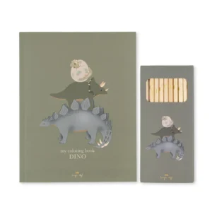 Cahier de Coloriage et Crayons Dinos - Konges Slojd