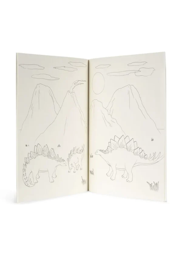 Cahier de Coloriage et Crayons Dinos - Konges Slojd