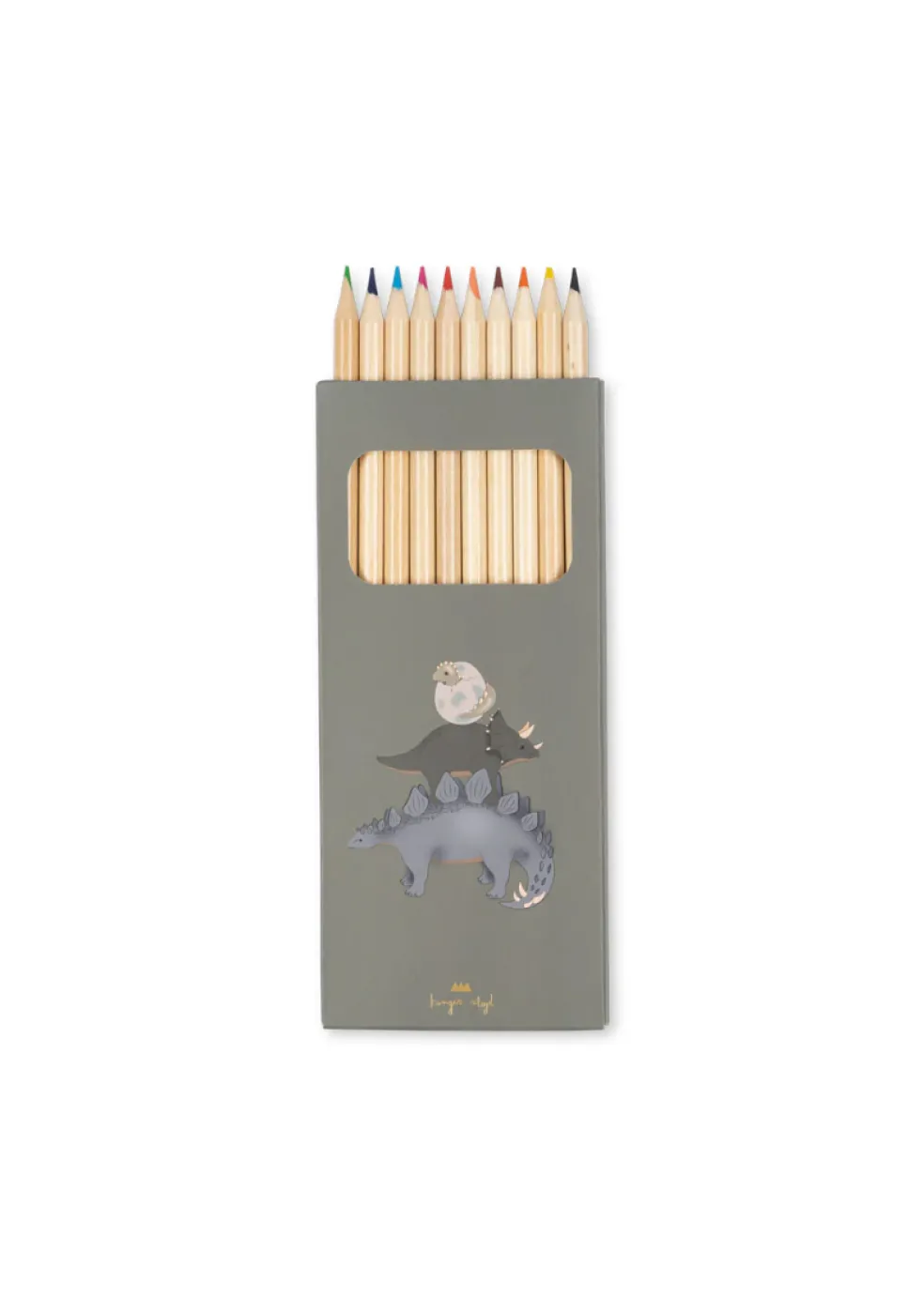 Cahier de Coloriage et Crayons Dinos - Konges Slojd