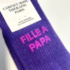 Chaussette Kids "Fille à Papa" Violet - Cabinet Mode Thérapie