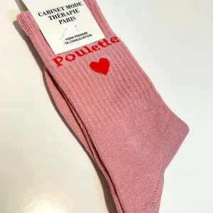 Chaussette Kids "Poulette" Rose - Cabinet Mode Thérapie