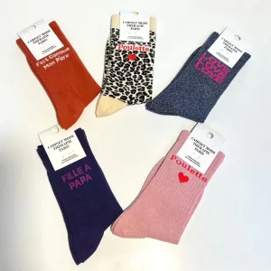 Chaussette Kids "Poulette" Rose - Cabinet Mode Thérapie