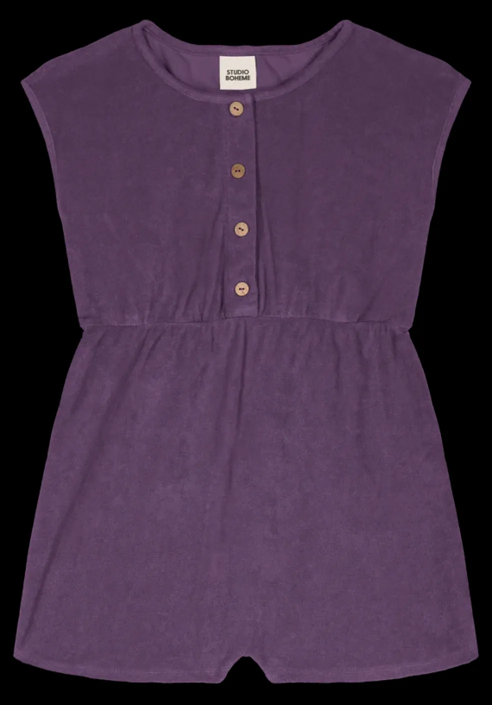 combishort_loulou_terry_g_1.webp Combishort Loulou Terry Grape Jam - Studio Bohème