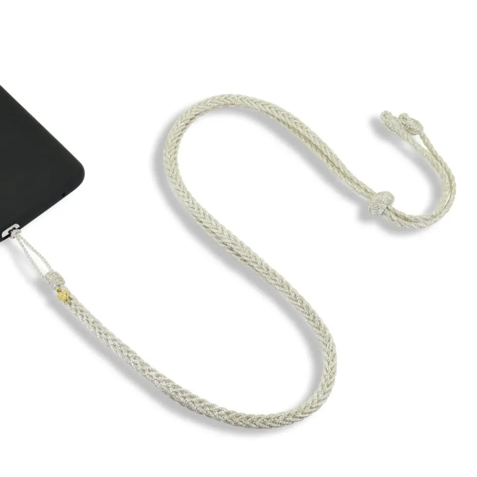 cordon_de_tlphone_tresse__0-1.webp Cordon de Téléphone Tresse Argent - Maaÿaz