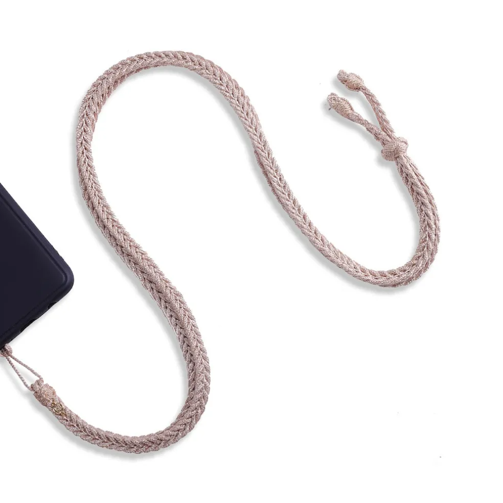 cordon_de_tlphone_tresse__0.webp Cordon de Téléphone Tresse Rose Gold - Maaÿaz