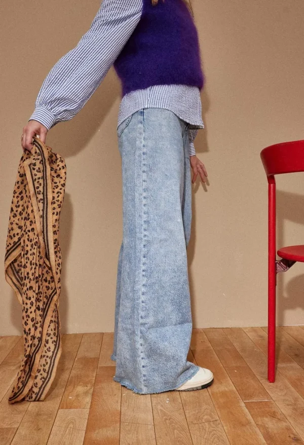 Foulard Laine Léopard Camel - Gabrielle Paris