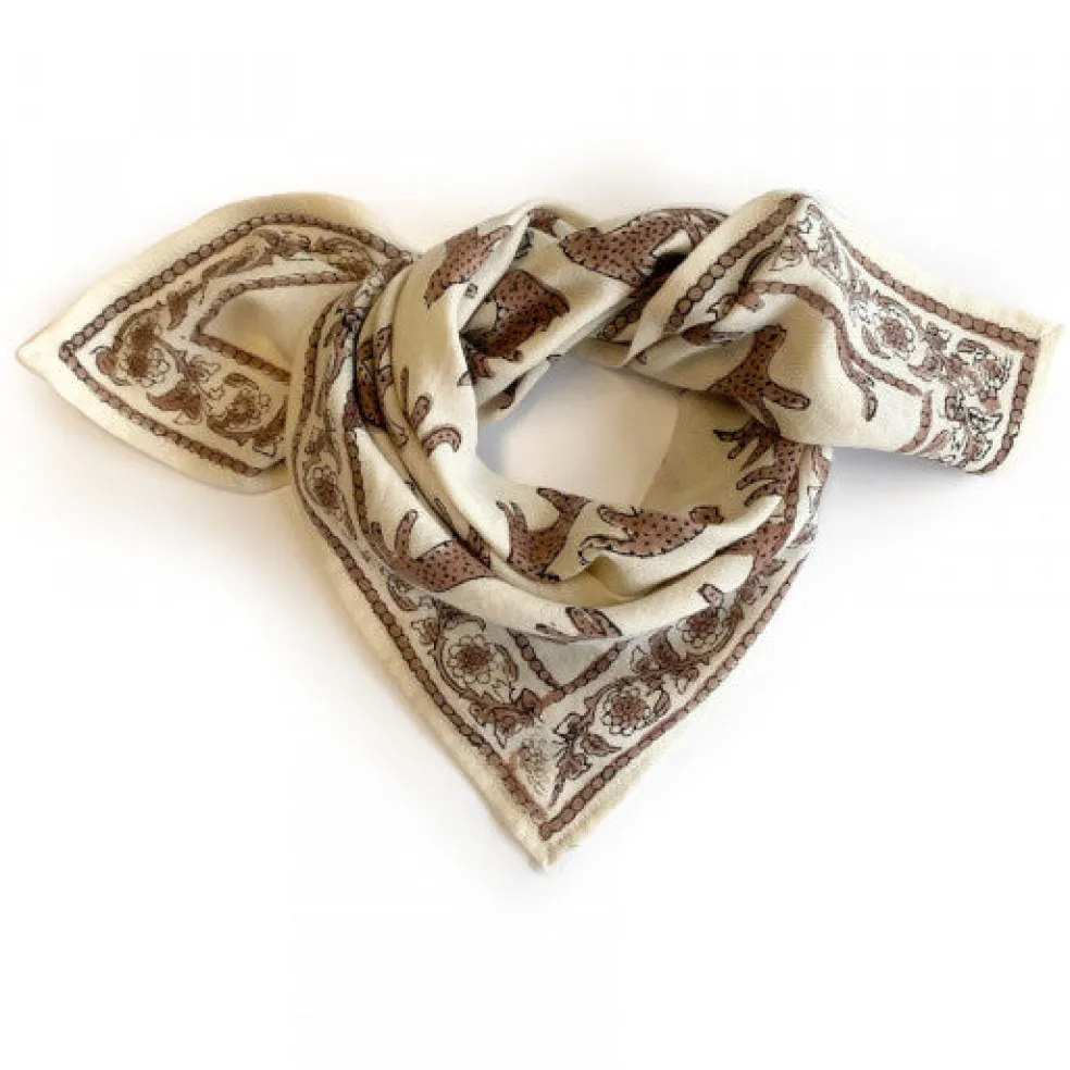 foulard_manika_bengale_la_0.webp Foulard Manika Bengale Latte - Apaches Collections