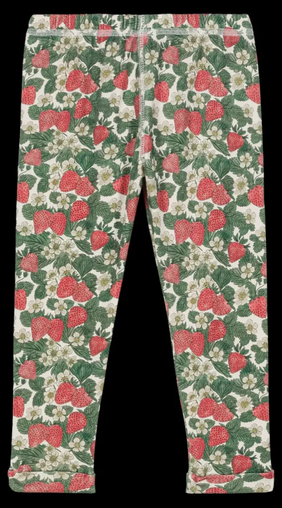 Leggings Rom Pom Fraises - Studio Bohème