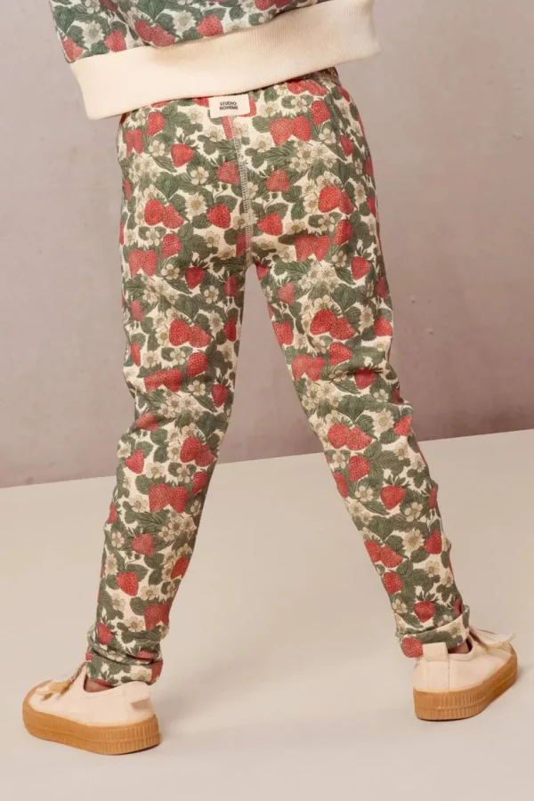 Leggings Rom Pom Fraises - Studio Bohème