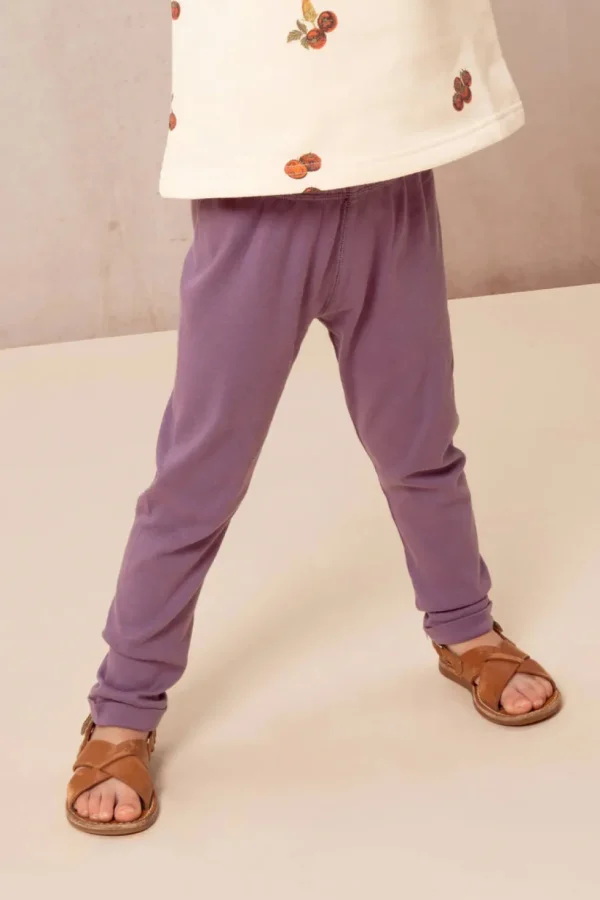 Leggings Rom Pom Grape Jam - Studio Bohème