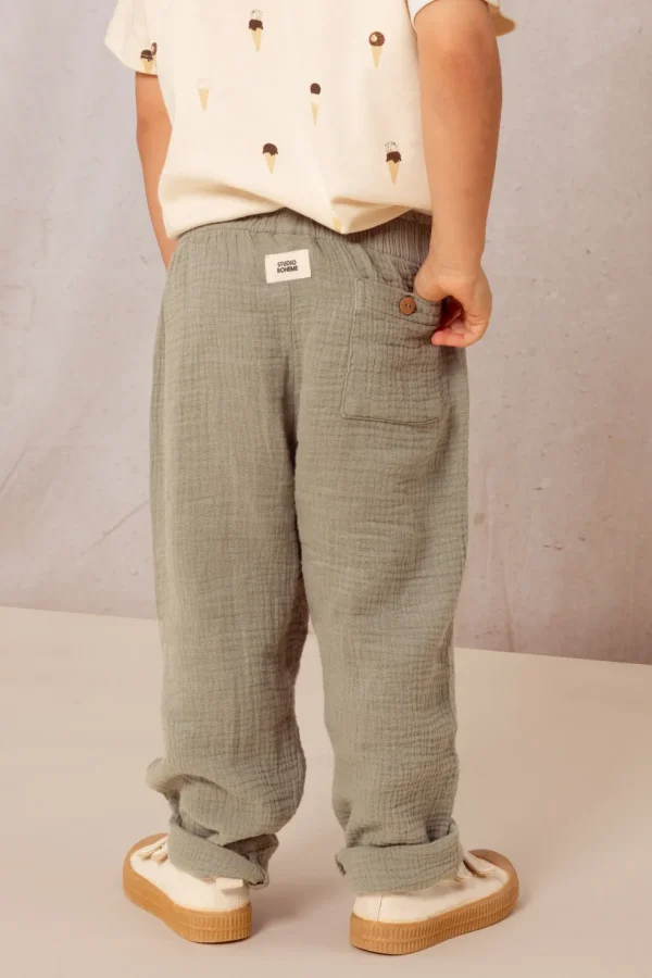 Pantalon Cousin Green Gray - Studio Bohème