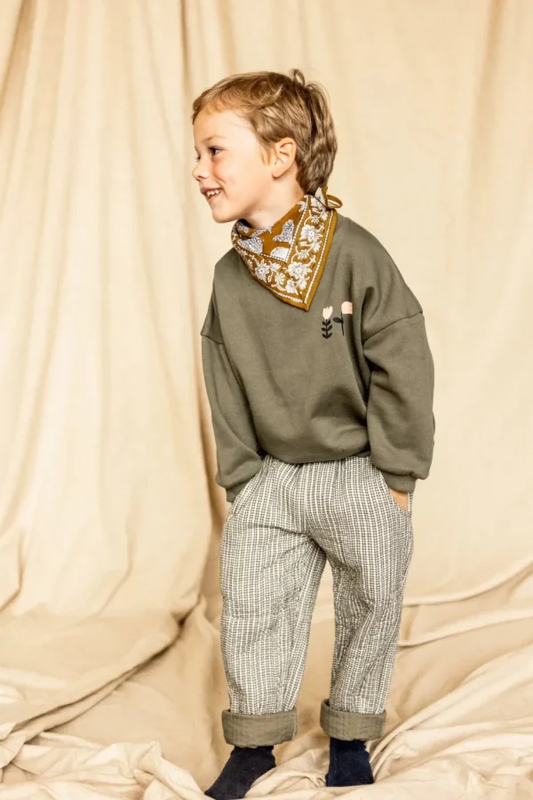 Pantalon Preeti Khadi Kaki - Apaches Collections