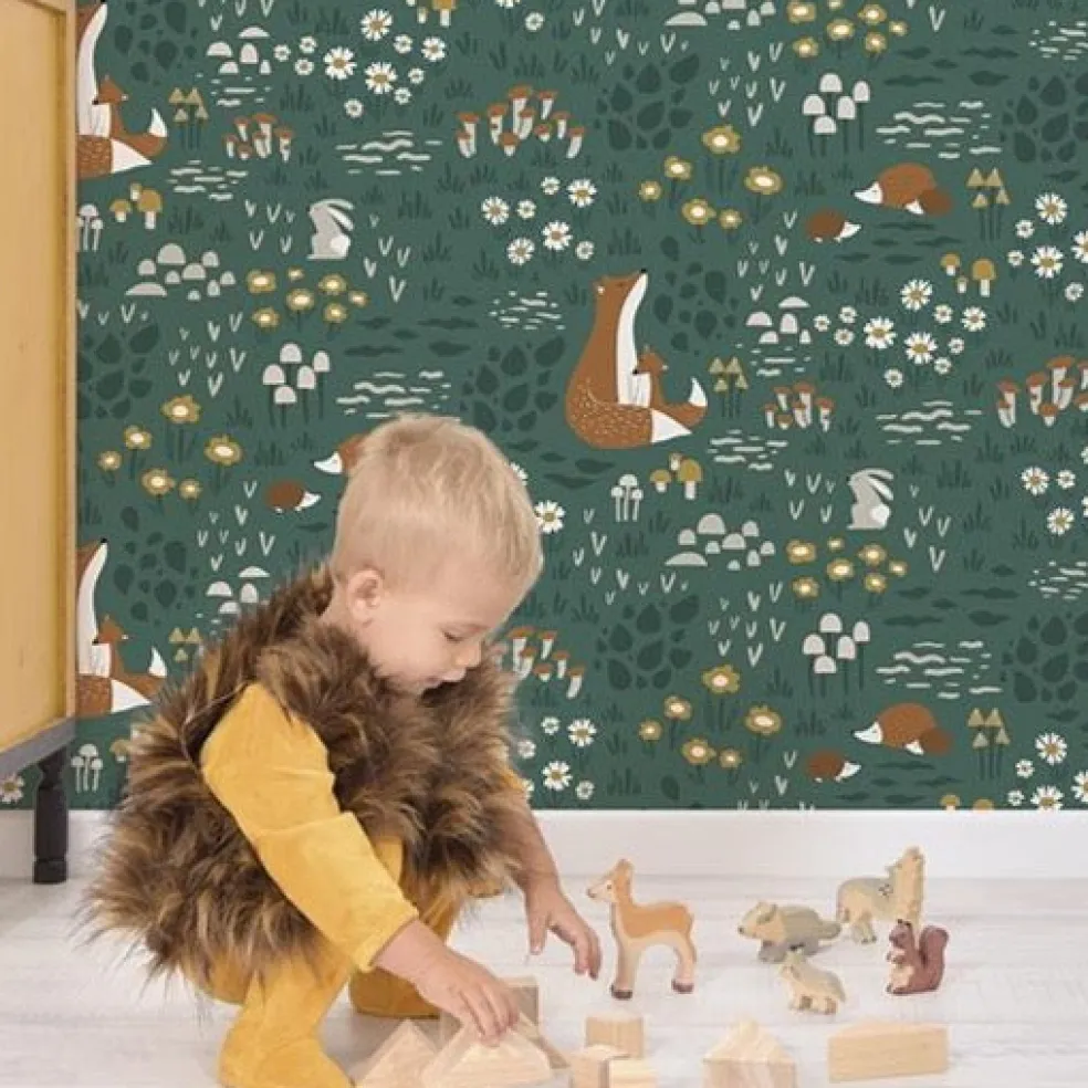 papier_peint_animaux_de_l_0.webp Papier Peint Animaux de la Forêt - Lilipinso