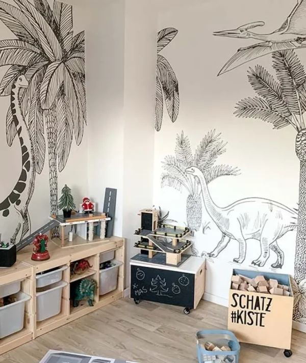 Papier Peint Panoramique Dinosaures - Lilipinso