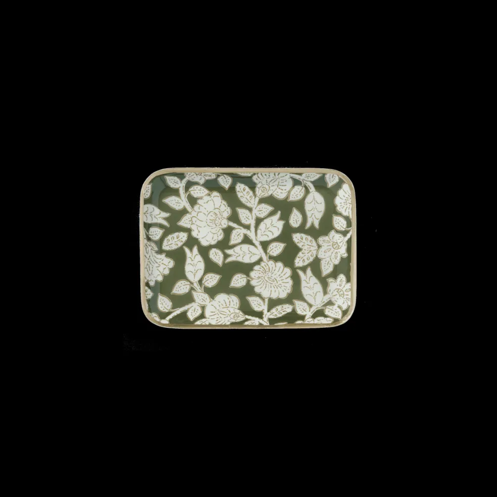 plateau_bohme__fleurs_tin_0-1.webp Plateau Bohème à Fleurs Tiny Vert - Bonheur du Jour