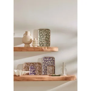 Plateau Bohème à Fleurs Tiny Violine - Bonheur du Jour