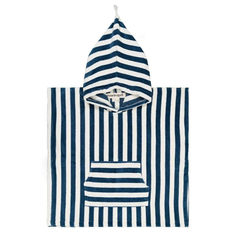 poncho_suzon_rayures_bleu_0.webp Poncho Suzon Rayures Bleu Midnight - Rose In April