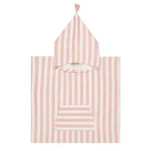 Poncho Suzon Rayures Rose - Rose In April