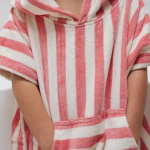 Poncho Suzon Rayures Strawberry - Rose In April