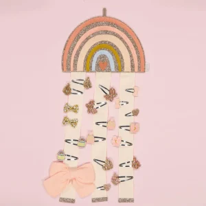 Porte Barrettes Mural Arc-en-ciel - Luciole et Petit Pois