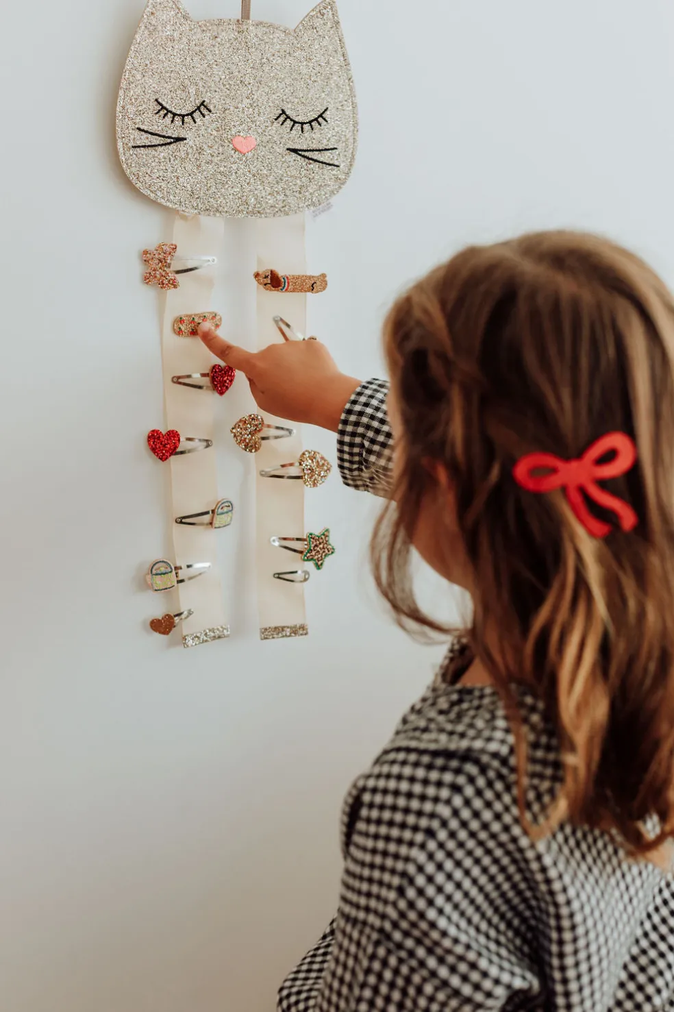 porte_barrettes_mural_cha_1.webp Porte Barrettes Mural Chat - Luciole et Petit Pois