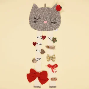 Porte Barrettes Mural Chat - Luciole et Petit Pois