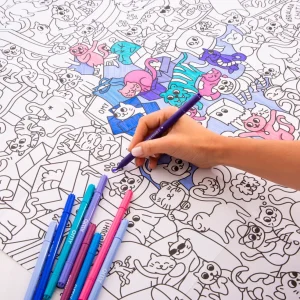 Poster à Colorier Kitty - Omy