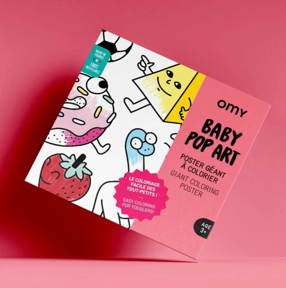 poster_gant_baby_pop_art__0.webp Poster Géant Baby Pop Art à Colorier - Omy