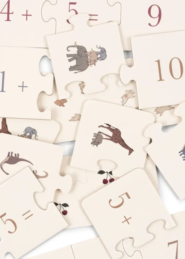 Puzzle Maths Animaux - Konges Slojd