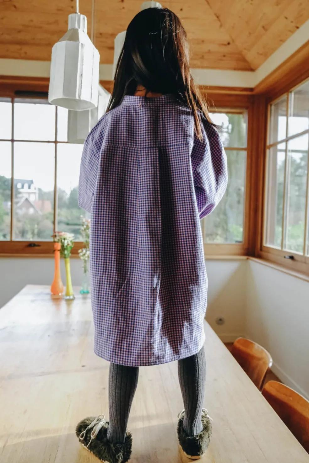 robe_anna_mini_vichy_bleu_2.webp Robe Anna Mini Vichy Bleu - Marlot Paris