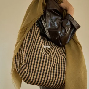 Sac à Main Vichy Café - Gabrielle Paris