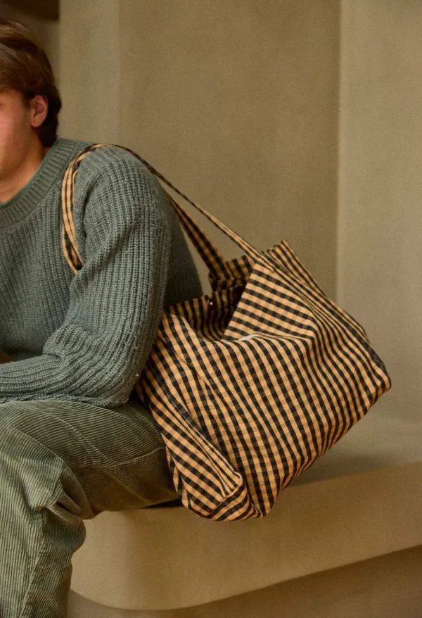 Sac à Main Vichy Café - Gabrielle Paris