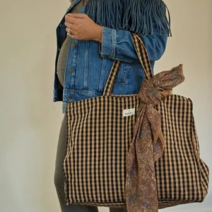 Sac Week-End Vichy Café - Gabrielle Paris