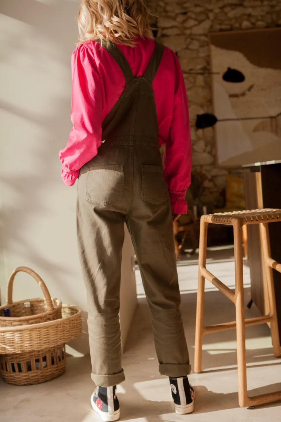 salopette_ida_kaki__marlo_1.webp Salopette Ida Kaki - Marlot Paris