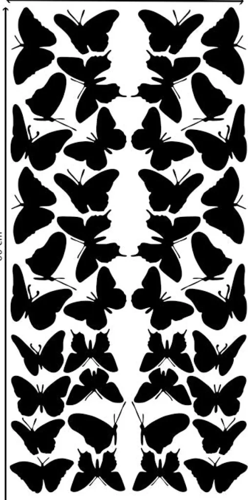 Stickers Muraux Papillons noir
