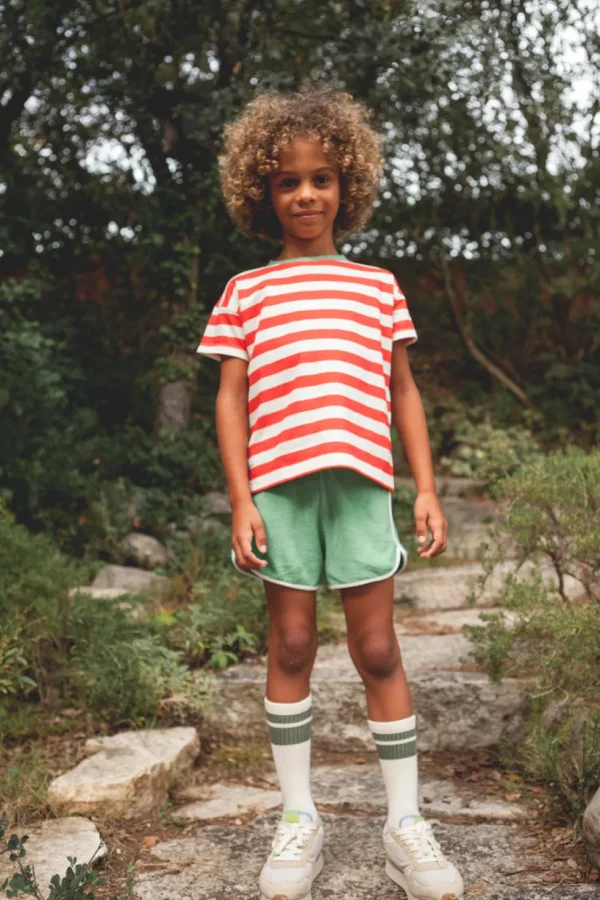 Tee Shirt Augusto Orange Rayé - Marlot Paris